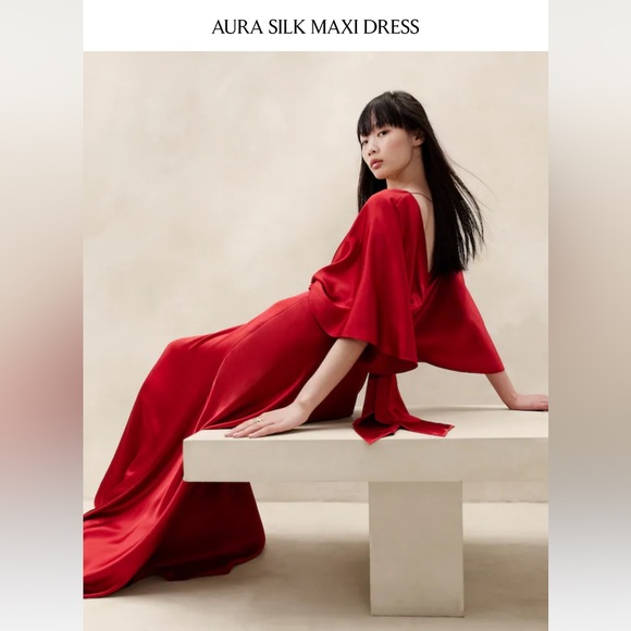 Banana Republic silk maxi dress - Picture 6 of 12